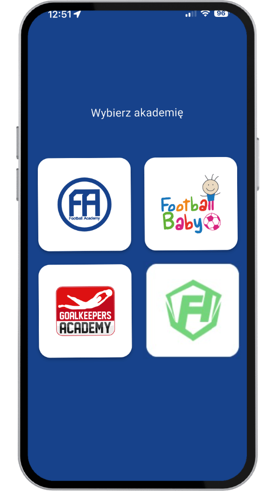 Aplikacja mobilna dla Footbal Academy
