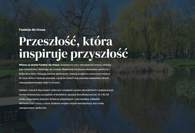 Strona WWW: Fundacja dla Ursusa