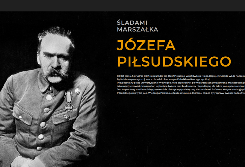 Strona WWW: Śladami Marszałka Piłsudskiego